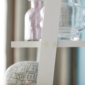 Estante de escalera de metal blanco de estilo moderno, perfecto para exhibir esculturas, decoración, sala de estar, dormitorio y oficina, estante de almacenamiento artístico. - Product Image 2