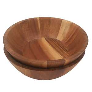 Mejor Cuenco Grande de Madera Redondo Hecho a Mano Ecológico para Boda, Vajilla, Cuenco para Servir Masa Pulida, Precio Bajo para el Hogar - Product Image 6