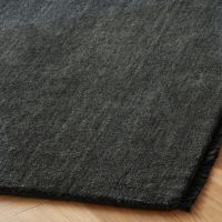 Maßgefertigter Moderner Schwarzer Karierter Transcend-Design Persischer Stil Handgetufteter Haustierfreundlicher Rutschfester Gepolsterter Teppich-Set