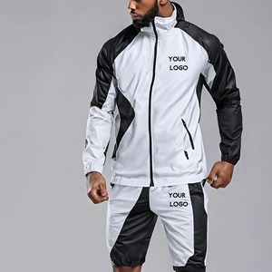 Wholesale Custom logo <b>Pullover</b> Jacket <b>Men's</b> Sets <b>Men</b> Blank Tracksuits Windbreaker Nylon Tracksuit Set Track Suit for <b>Men</b> - Product Image 2