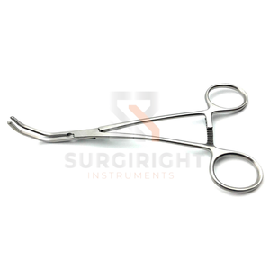 Pince d'occlusion tangentielle atraumatique DeBakey Satinsky à double angle pour veine cava, instrument chirurgical pour la chirurgie générale - Product Image 1