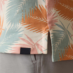 Polo de Alto Rendimiento para Hombre, Mezcla de Poliéster y Spandex, Personalizado al por Mayor, con Estampado Floral, para Golf y Actividades al Aire Libre - Product Image 6