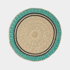 Platos de rafia verdes, precio directo de fábrica, manteles individuales de algas marinas tejidos a mano, manteles individuales de pasto marino - Product Image 3