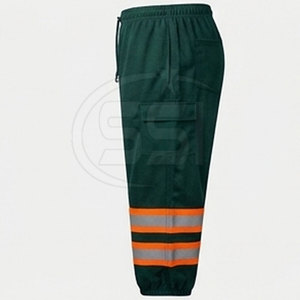 Pantalon de travail de sécurité ANSI Classe 2 imperméable avec ceinture extensible pour mouvements actifs, construction professionnelle et durable - Product Image 4
