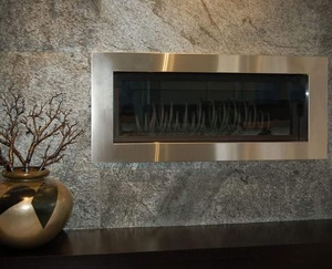 Paneles de Revestimiento de Pared de Piedra de Pizarra Plateada Brillante, Acabado Texturizado Natural, Superficie Decorativa Moderna para Interiores de Villas - Product Image 3