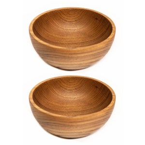 Vaisselle artisanale en bois massif naturel, bol en bois pour mélanger les salades et les céréales, pour un usage quotidien - Product Image 4
