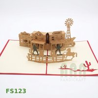 Tarjetas de Felicitación Pop-up 3D Personalizadas al por Mayor, Estilo Japonés Tradicional, para Cumpleaños, San Valentín, con Acabado Mate