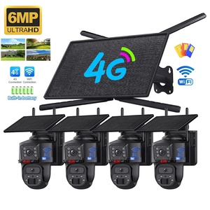 Ubox 4G Solar Recorder Router, Set de Cámaras de Seguridad CCTV, <span class=keywords><strong>Cámara</strong></span> IP de Red con Video en Tiempo Real, <span class=keywords><strong>Cámara</strong></span> de Vigilancia WiFi de 4 Canales con Energía Solar - Product Image 1