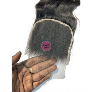 Extensiones de Cabello Virgen Indio Liso de Alta Calidad Arrow Exim Remy, Base de Encaje, Color Natural 1B, Premium, 150% de Densidad - Product Image 4