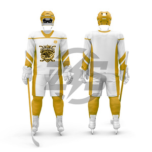 Storm Kings Ice Hockey Jersey <b>White</b> Blue Sublimation Print Breathable Polyester <b>Men's</b> Adult Uniform Needle Detection - Product Image 2