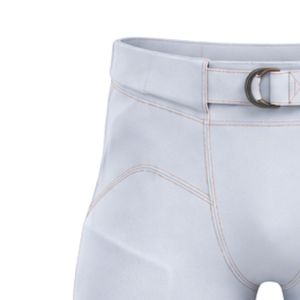 White American Football Shorts Men <b>Athletic</b> Uniform Lightweight Breathable Comfortable Training Shorts with Belt and Team Log - Product Image 4