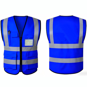 Gilet de sécurité haute visibilité en maille respirante en polyester personnalisé de haute qualité, vêtements de travail unisexes, logo personnalisé - Product Image 2