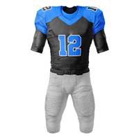 Tenue de football américain grande taille la plus vendue, nouvelle arrivée, respirante, imprimée, en polyester, protection UV, ensemble de vêtements de sport, short
