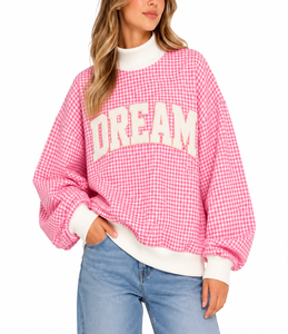 Sweat-shirt surdimensionné à col montant pour femme, personnalisé OEM, 100 % coton épais, épaules tombantes, pull décontracté - Product Image 1