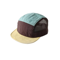 Casquette 5 panneaux personnalisable en maille respirante, non structurée, réglable, avec fermeture snapback, vierge, douce, premium, classique, tendance, confortable, la meilleure nouveauté