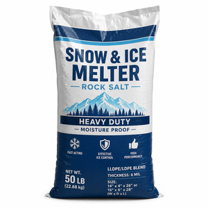 Bolsas de Sal Marina de LDPE de Fondo Cuadrado, Impresas con Grabado Personalizado, Resistentes |   Empaque de Sal Descongelante para Nieve con Cierre Hermético a Prueba de Humedad |   OEM - Product Image 5