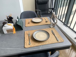 Set de table rectangulaire en bambou |   Tapis de table tissé à la main, design classique, artisanal, durable et écologique, pour la maison et les restaurants, Orion Handicraft - Product Image 2