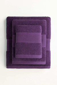Ensemble de serviettes de bain tissées écologiques à séchage rapide de haute qualité pour usage domestique, très vendues, en mélange de coton, couleur unie, logo personnalisé, service OEM - Product Image 6