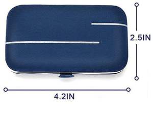 Kit de soin des ongles en acier inoxydable pour manucure et pédicure, coupe-ongles, kit de toilettage pour sourcils, moustache, ongles et orteils - Ensemble de beauté 7 pièces - Product Image 6