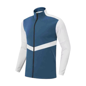 Veste bomber personnalisée légère et décontractée pour homme, en polyester, pour le printemps et l'automne, avec poches zippées fines, coupe-vent - Product Image 3