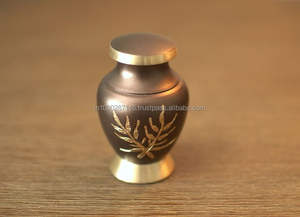 Urne souvenir en aluminium durable petit conteneur de cendres mémorial souvenir hommage mémoire personnelle conception durable - Product Image 4