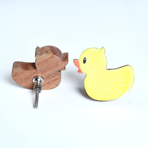 Nouvel Arrivage Poignées de tiroir et de commode pour enfants en bois d'acacia, motif canard, de haute qualité, durables, pour chambre et villa, style contemporain - Product Image 4