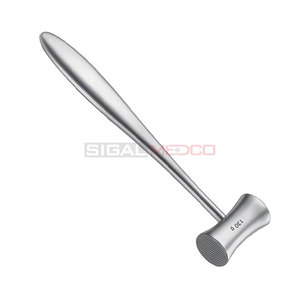 Maillet chirurgical dentaire 185 mm en acier inoxydable allemand, tête de 25 mm de diamètre, poids de la tête 234 g, pour chirurgie générale manuelle - Product Image 2