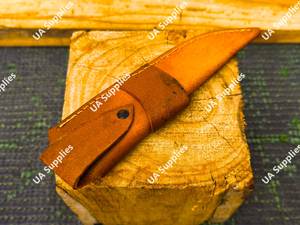 Étui pour couteau à lame fixe en cuir de vachette de haute qualité, fait main, léger, durable, pour le camping, la chasse, OEM, universel, vente en gros - Product Image 4