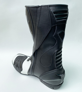 Botas de Motocicleta de Cuero, Zapatos de Carreras de Motocicleta, Zapatos Deportivos de Motocicleta de Cuero Transpirables e Impermeables - Product Image 3