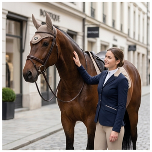 Nouveau produit phare 2026 : Cache-oreilles personnalisable de haute qualité pour chevaux de saut et de course, avec couleurs et logo uniques - Product Image 1
