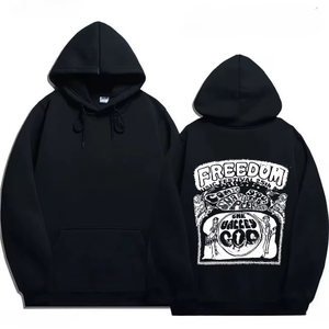 Sweat-shirt à capuche en molleton pour homme Freedom Festival 2026, blanc, décontracté, en coton tricoté, coupe classique, avec logo sur le devant et poche - Product Image 2