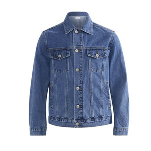 Premium Quality 100% Cotton Pakistan Made Men's Winter <b>Jeans</b> Jackets with Front Logo Custom Design Breathable Wholesale - Product Image 1