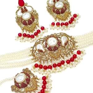 Fashionable Zircon Necklace Fashion Jewelry Sets Premium Bridal Jewelry Set Luxury Party Wear <b>Accessories</b> - Product Image 3