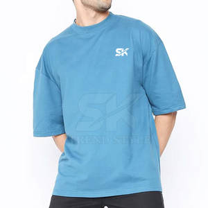 Camiseta Lisa Oversize de Verano Personalizada con Logo para Hombre - Product Image 3