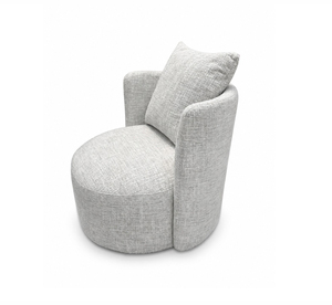 Fauteuil de salon moderne Omerta |   Fauteuil pivotant au design rond |   Fauteuils design, excellents pour le design - Product Image 3
