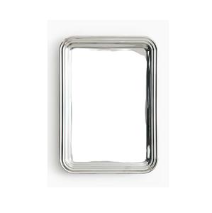 Plateau de service en aluminium finition argentée, design rectangulaire dernier cri, pour la maison et les hôtels, plateau de service pour le thé et le café - Product Image 1