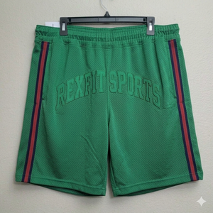 Pantalones Cortos de Baloncesto de Malla Personalizados para Hombre REXFIT SPORTS, Pantalones Deportivos Transpirables con Franja Lateral para Gimnasio, en Venta - Product Image 3