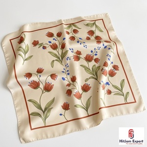Écharpe imprimée en tissu, bandana, OEM ODM, marque blanche, fournisseur en gros, faible MOQ, fabricant textile européen, produits textiles personnalisés de Bali - Product Image 1