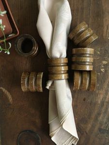 Anneaux de serviette faits main en nacre, 4,5 cm de large, forme anneau durable, décoration de table pour mariage - Product Image 3