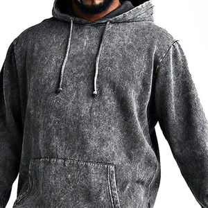 <b>Mens</b> Winter Washed Grey Hoodie Tracksuit Set Cotton Fleece Pullover Hoodie Lightweight Jogger <b>Pants</b> Casual Streetwear Training - Product Image 6