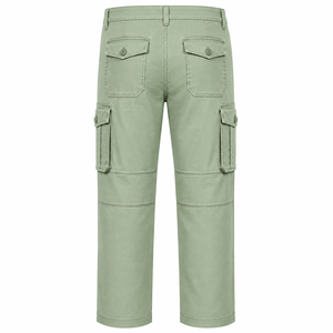 Pantalones Cargo para Hombre, Cintura Media, Múltiples Bolsillos, Tela Resistente, Ropa de Trabajo Informal, Transpirables, Corte Recto, Estilo Urbano Otoñal - Product Image 2
