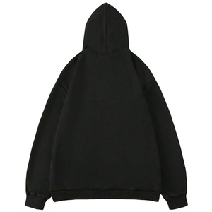 Pulls à capuche surdimensionnés personnalisés de haute qualité unisexe Streetwear en polaire lourde avec fermeture éclair complète avec poches latérales sérigraphiées - Product Image 2