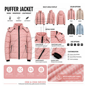 Customized Casual Wear <b>Men's</b> Puffer <b>Jackets</b> with Hood Collar Premium Quality <b>Men</b> Puffer <b>Jacket</b> Available in Different Colors - Product Image 5