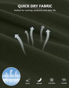 Pantalones cortos deportivos para hombre con bolsillos con cremallera, ligeros, de secado rápido, atléticos, de malla, sin forro. - Product Image 6