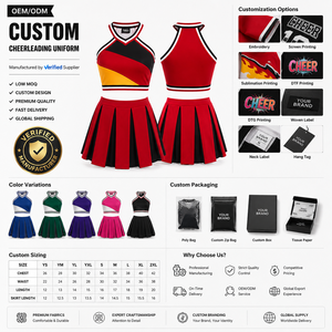 Uniforme de cheerleading pour femmes de qualité supérieure pour spectacle de danse, impression par sublimation de haute qualité - Product Image 5