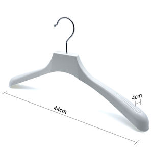 Perchas de Plástico Translúcidas Negras de Alta Calidad para Trajes, Venta al Por Mayor para Exportación, con Logotipo Impreso - Product Image 6