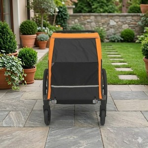 TC-2024T Twin Baby <b>Bike</b> <b>Trailer</b> Stroller Jogger with 600D Water-Resistant Fabric 3-in-1 Functionality <b>for</b> Outdoor Adventures - Product Image 6