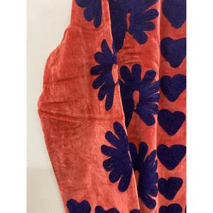 Hand Embroidered <b>Velvet</b> Knitted Cotton <b>Jacket</b> <b>Women</b> Mandarin Collar Full Sleeve Floral Pattern Open Front Prairie Winter/Spring - Product Image 4