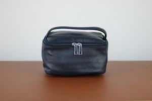 TYG-0055D Vintage Style Leather Wash <b>Bag</b> Dopp Kit Zipper Closure Black Brown Birthday Gift for Him Groomsman <b>Travel</b> <b>Toiletry</b> - Product Image 2