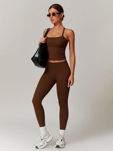 Ensemble de sport pour femme : Legging de compression taille haute sculptant et brassière de sport dos nageur à maintien, séchage rapide, pour la course et l'entraînement - Product Image 5